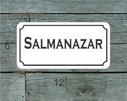 Пример шрифта Salmanazar